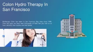 Colon Hydro Therapy In San Francisco