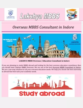 Overseas MBBS Consultant in Indore