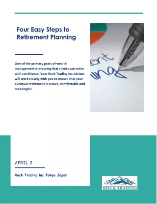 four easy steps to retirement planning