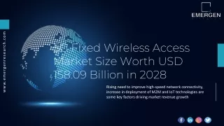 5g fixed wireless access market size worth