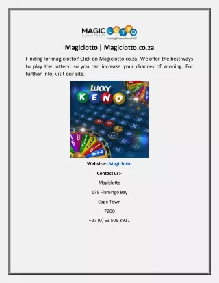 magiclotto magiclotto co za