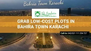 Grab Low-Cost Plots In Bahira Town Karachi