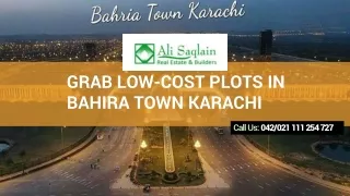 Grab Low-Cost Plots In Bahira Town Karachi