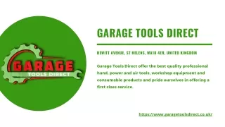 Garage Tools Direct Online Presentations Channel