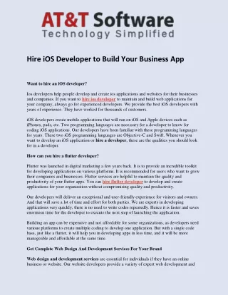 hire ios developer