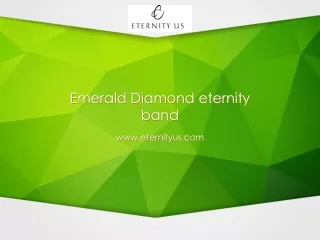 emerald diamond eternity band