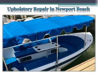 Upholstery Repair in Newport Beach