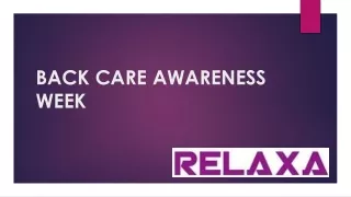 Backcare awareness week