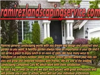 Landscaping Companies Cary NC