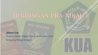 bimbingan pra nikah