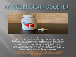 Noocube Brain Booster