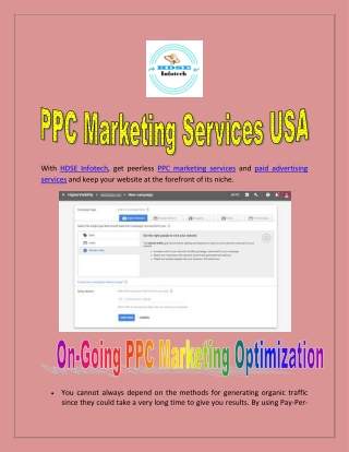 PPC Marketing Services USA