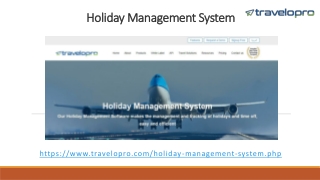 Holiday Management System