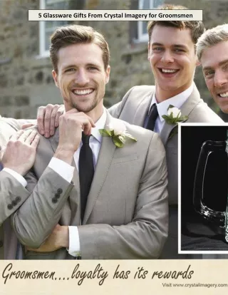 5 Glassware Gifts From Crystal Imagery for Groomsmen