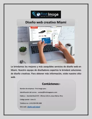 Diseño web creativo Miami
