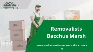 Removalists Bacchus Marsh