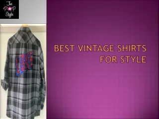 Vintage Shirts for Style