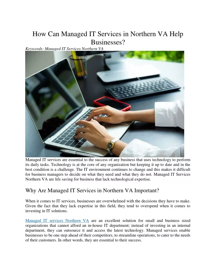 how can managed it services in northern va help