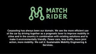 Carpooling Services Germany - Match Rider