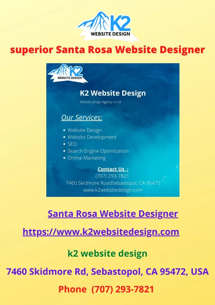 superior santa rosa website designer