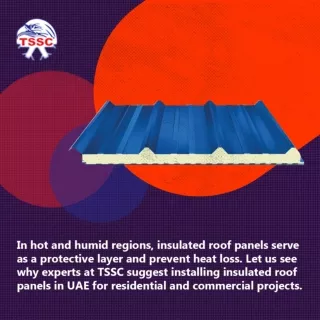 What are the advantages of insulated roof panels in the UAE?