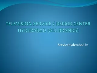 The best TV service center Hyderabad
