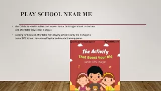 Best play school in jhajjar