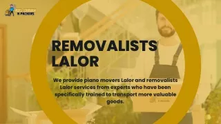 Removalists Lalor