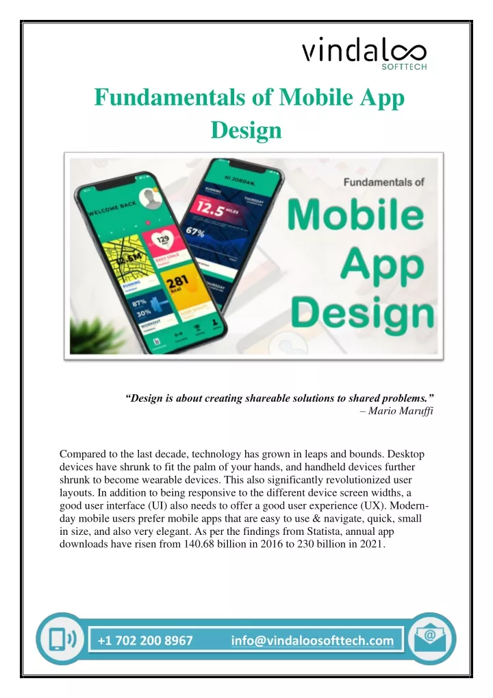fundamentals of mobile app design