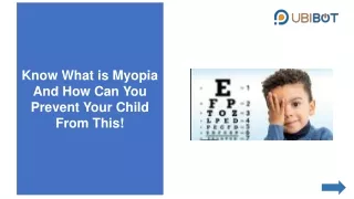 know what is myopia and how can you prevent your