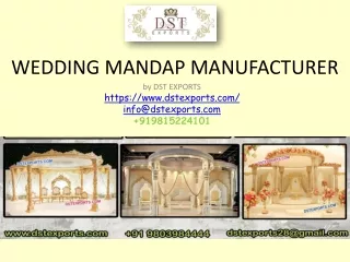 WEDDING MANDAP MANUFACTURER
