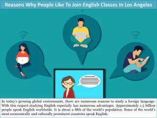 reasons why people like to join english classes in los angeles