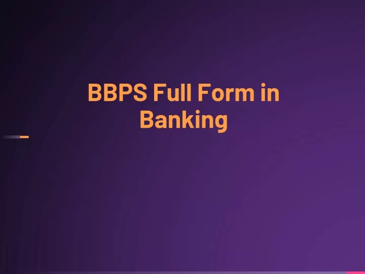 bbps full form in banking