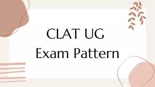 CLAT UG Exam Pattern 2022