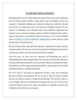 rameshwarmachinery