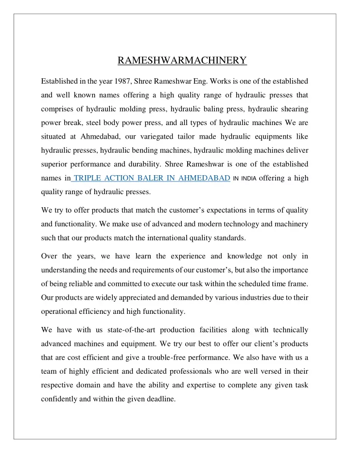 rameshwarmachinery