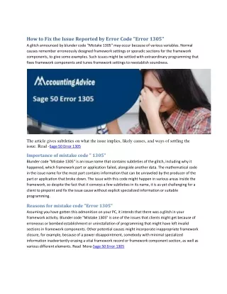how to fix the issue reported by error code error