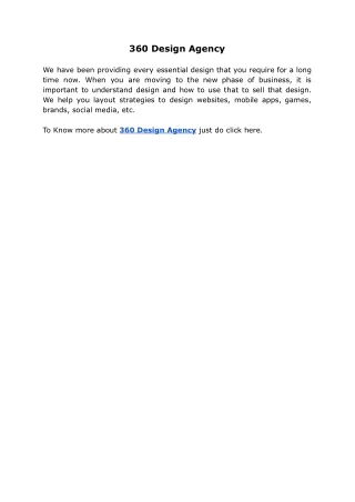 360 design agency