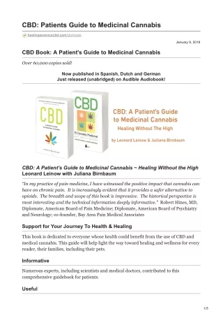 CBD Patients Guide to Medicinal Cannabis