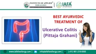 Best Ayurvedic Treatment of Ulcerative Colitis (Pittaja Grahani)