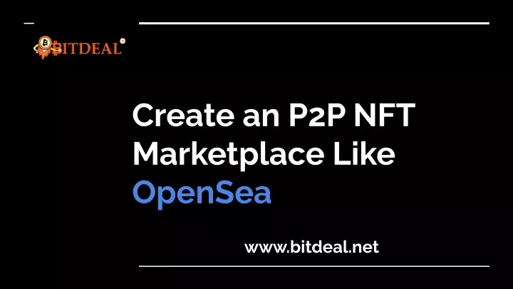 create an p2p nft marketplace like opensea