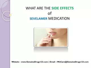 what are the side effects of sevelamer medication