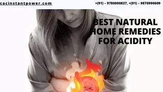 Best Natural Home Remedies for Acidity