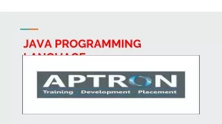 java programming language