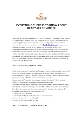 everything there is to know about ready
