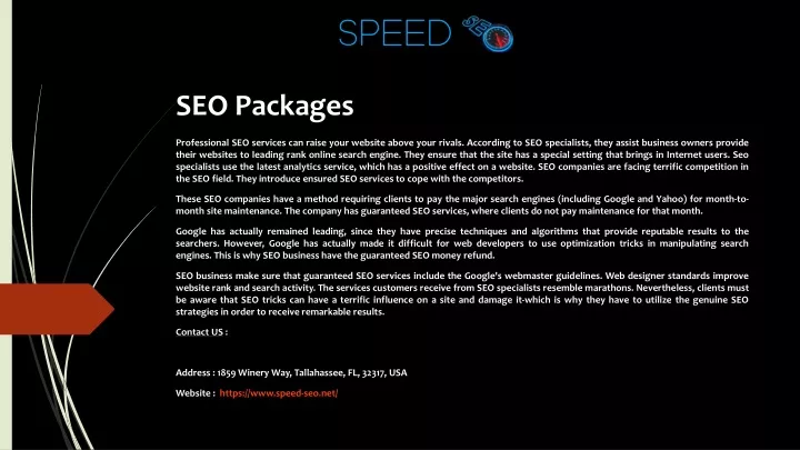 seo packages