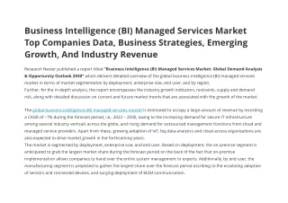 business intelligence bi managed services market