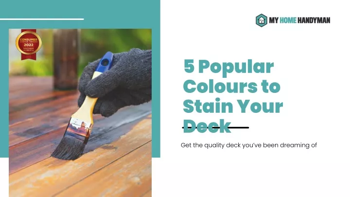 5 popular colours to stain your deck