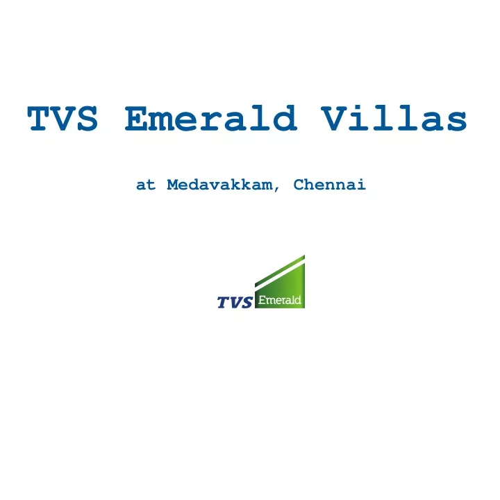 tvs emerald villas