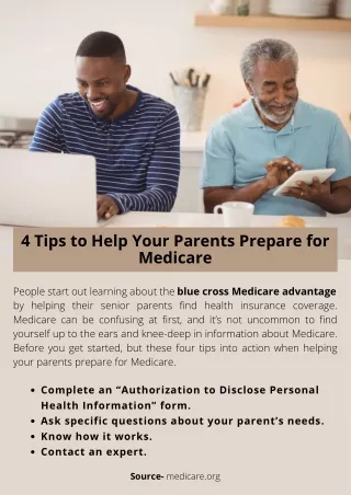 4 Tips to Help Your Parents Prepare for Medicare